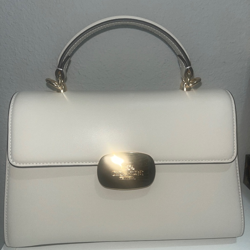 Coach Eliza Top Handle Bag (Chalk)
